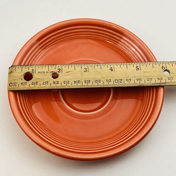 Fiesta Persimmon Saucer Replacement Only LLB 1997 Homer Laughlin - Picture 4 of 4